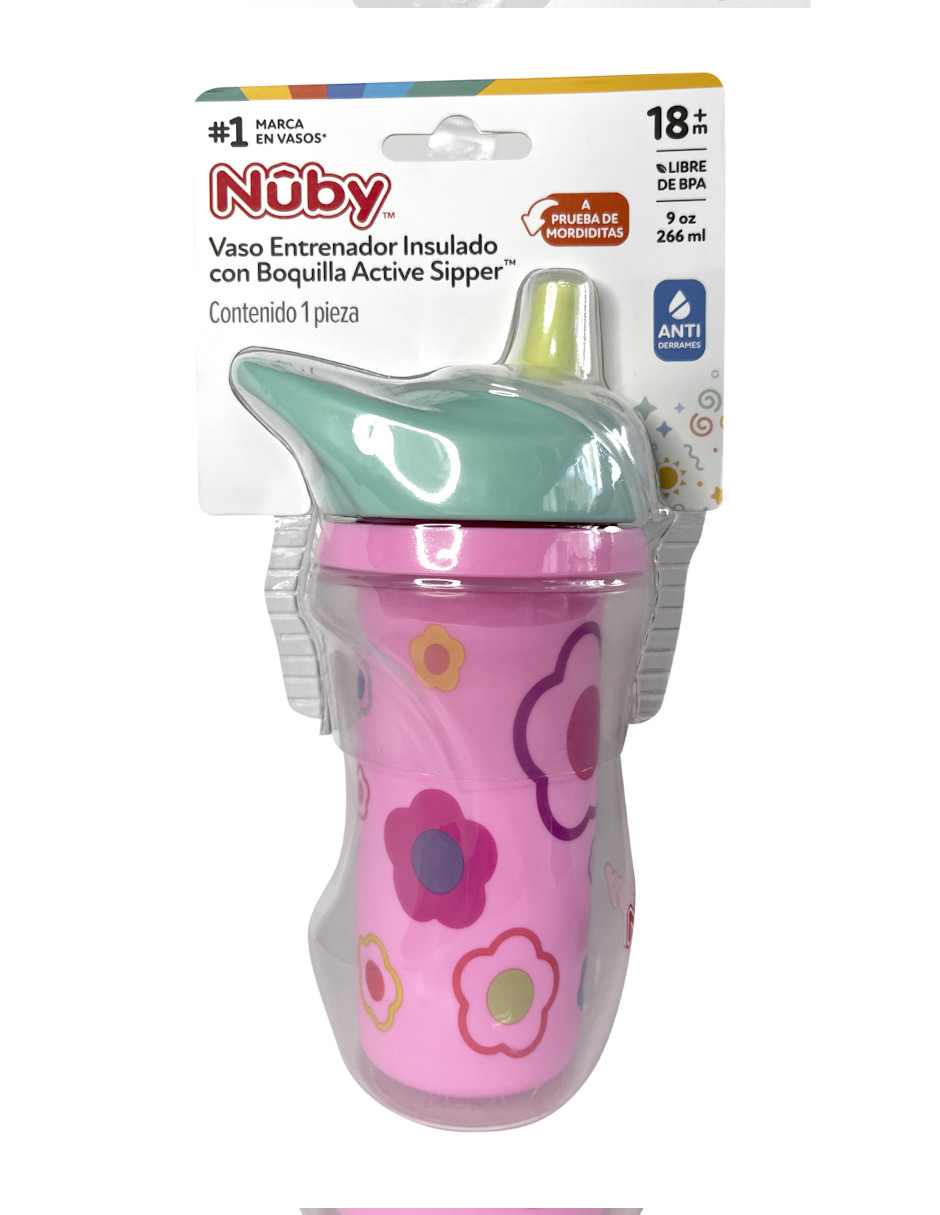 Foto 3 pulgar | Vaso Entrenador Insulado Nuby 10895rs para Bebé 9 oz