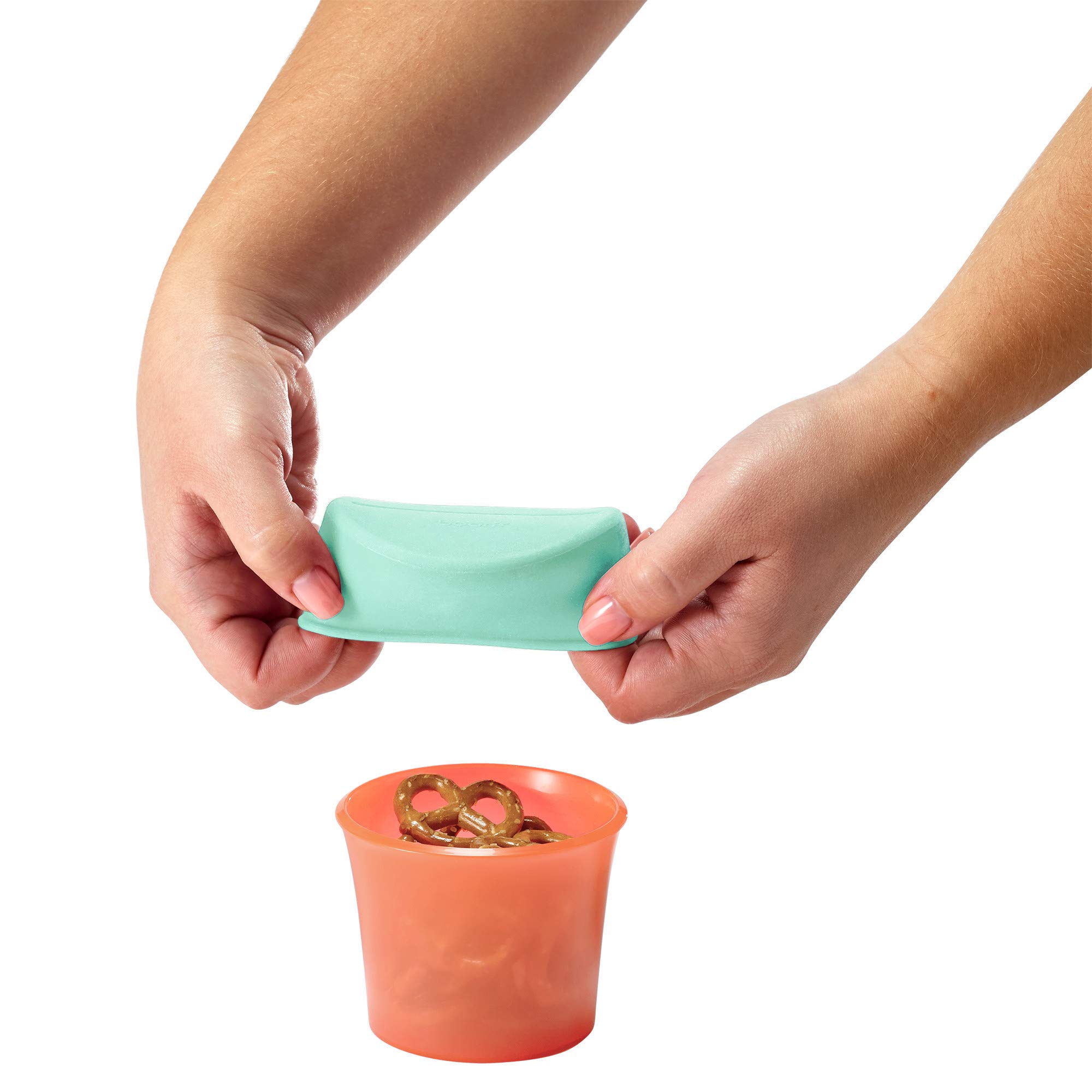 Foto 5 pulgar | Recipientes Para Aperitivos Boon Snug Para Niños Pequeños Con Tapas Y 2 Tazas  Color Rosa Y Azul - Venta Internacional.