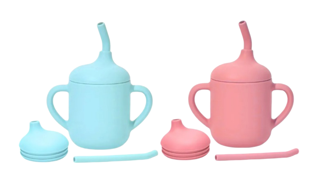 Foto 2 pulgar | Juego De 2 Vasos De Aprendizaje Xtellar En Silicón Suave  Seguros Y Sin Bpa Para Niños Azul Y Rosa