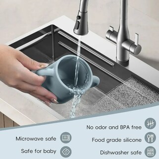 Foto 3 | Juego De 2 Vasos De Aprendizaje Xtellar En Silicón Suave Seguros Y Sin Bpa Para Niños Azul Y Rojo