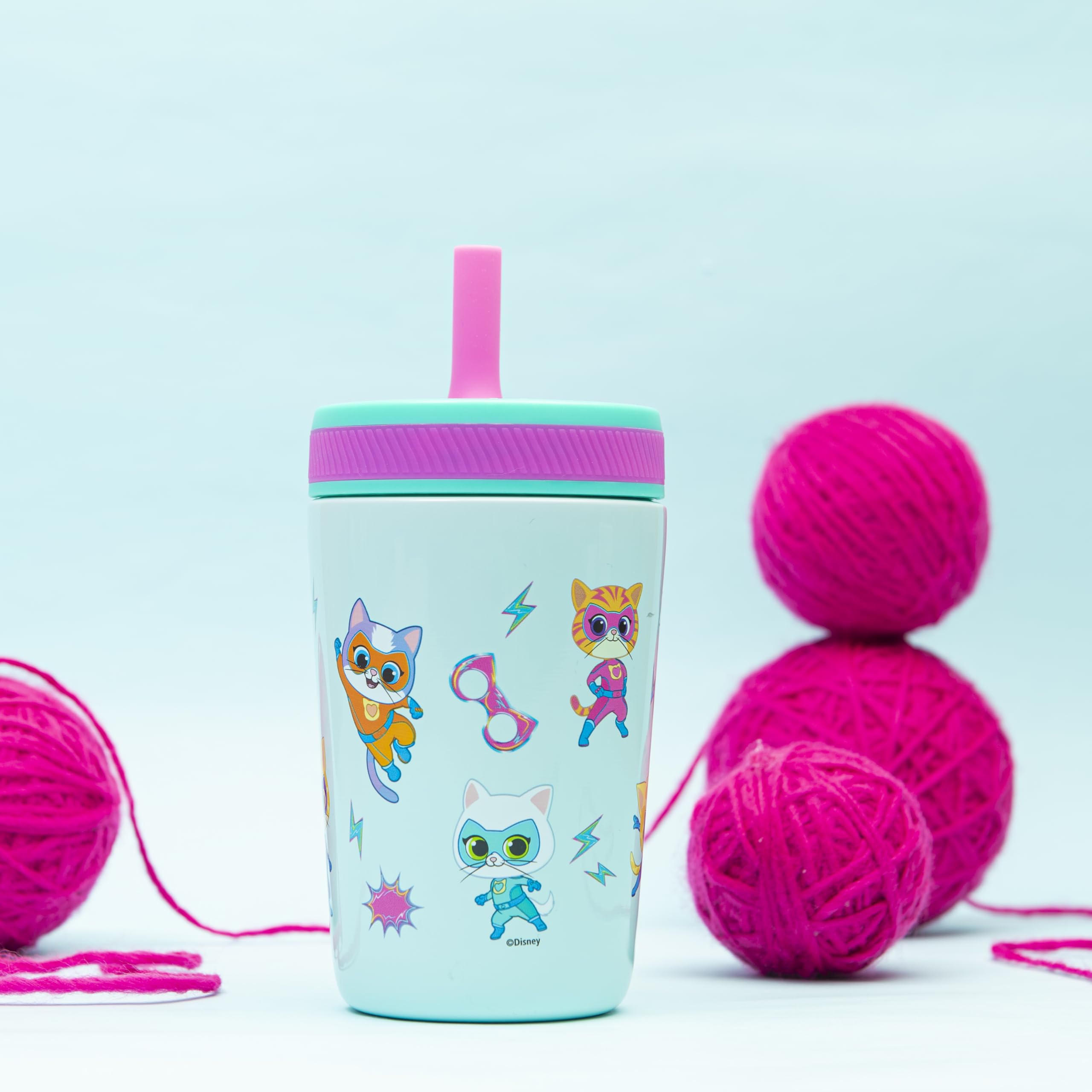 Foto 3 pulgar | Vaso Para Niños Pequeños Zak Designs Superkitties Kelso  350 Ml  Acero Inoxidable - Venta Internacional.