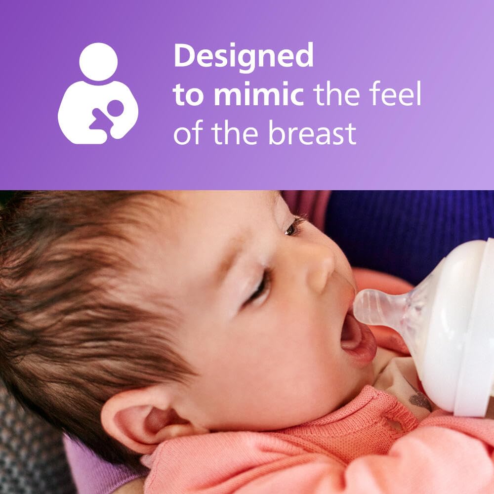 Foto 4 pulgar | Biberones Avent Philips Natural De 60 Ml  Paquete De 2 Con Boquilla First Flow - Venta Internacional.