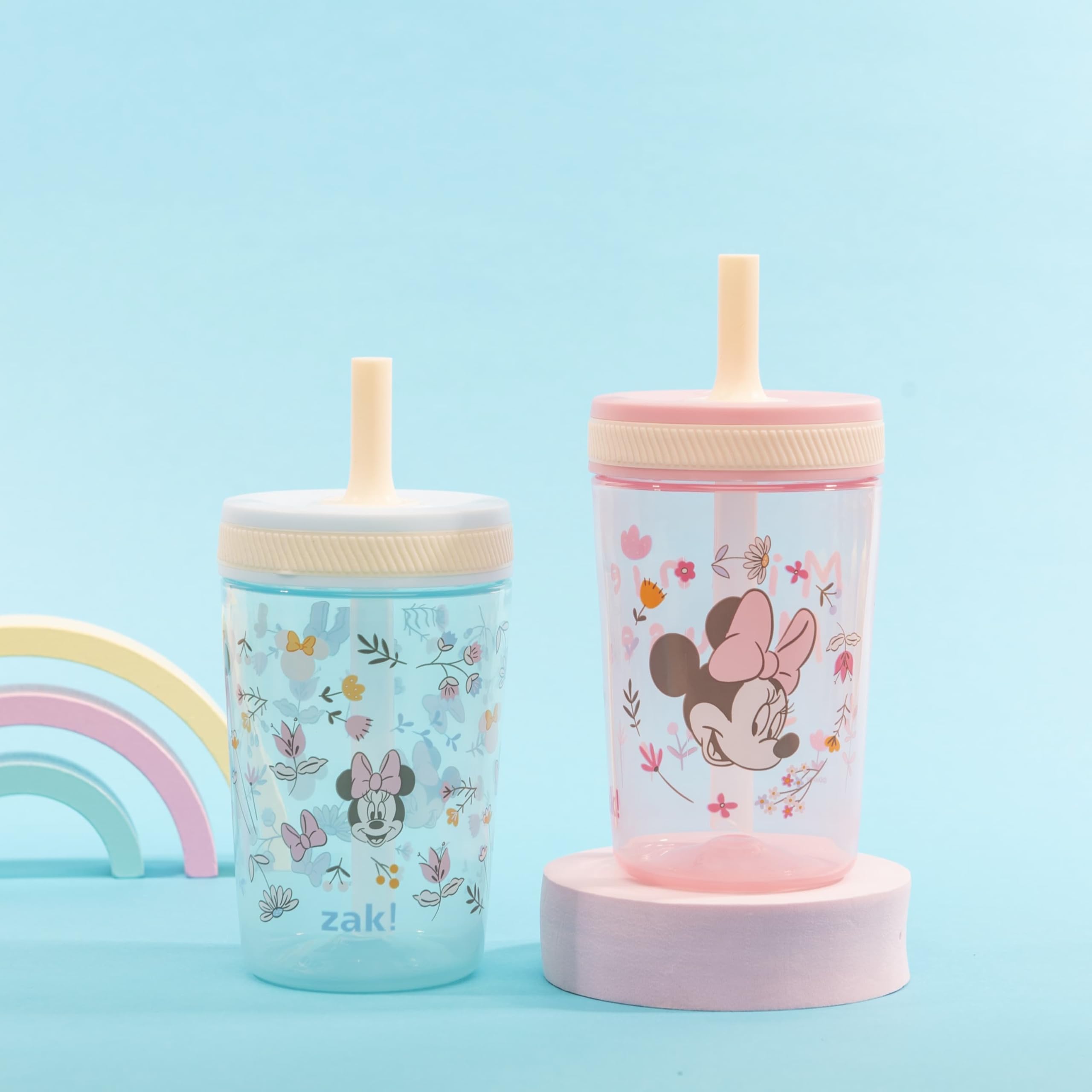 Foto 3 pulgar | Vaso Zak Designs Disney Minnie Mouse Kelso De 450 Ml  Paquete De 2 - Venta Internacional.