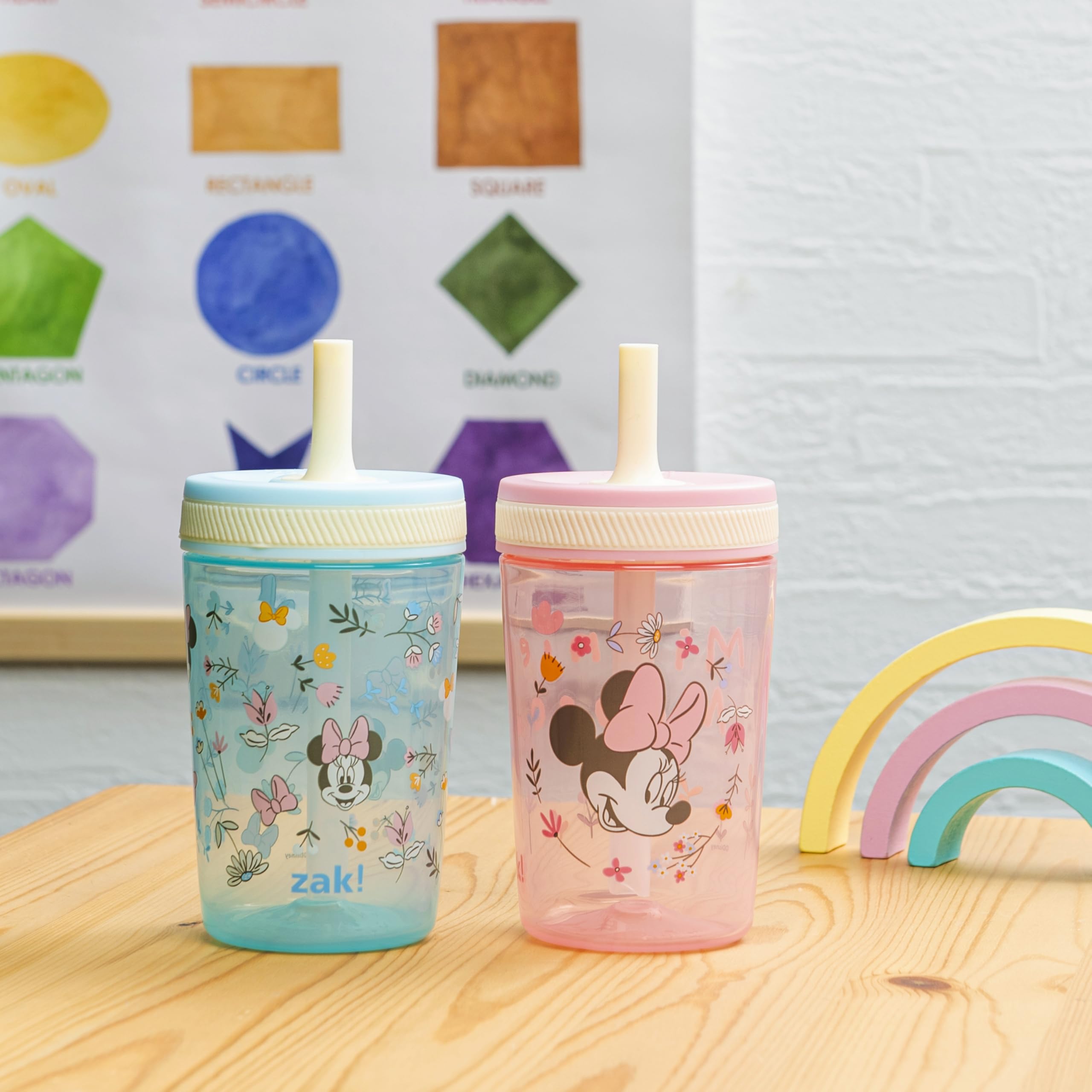 Foto 4 pulgar | Vaso Zak Designs Disney Minnie Mouse Kelso De 450 Ml  Paquete De 2 - Venta Internacional.