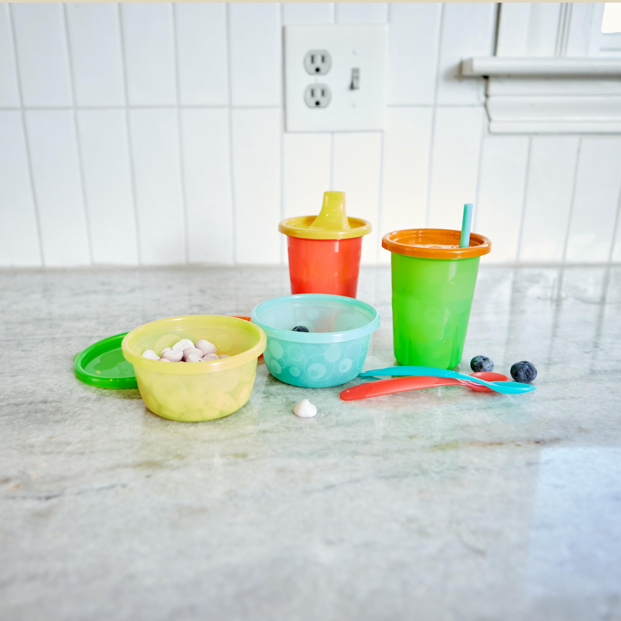 Foto 3 pulgar | Vasos Para Sorber The First Years Take & Toss  300 Ml  20 Unidades - Venta Internacional.