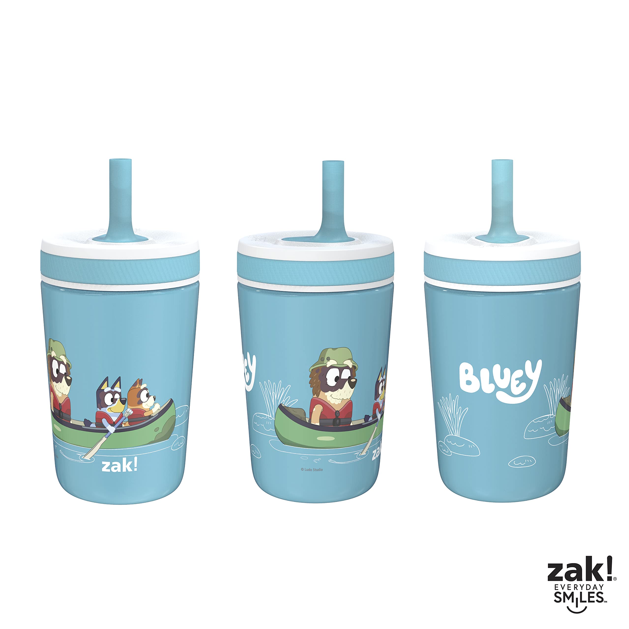 Foto 6 | Vaso Para Niños Pequeños Zak Designs Bluey Kelso  350 Ml  Acero Inoxidable - Venta Internacional.