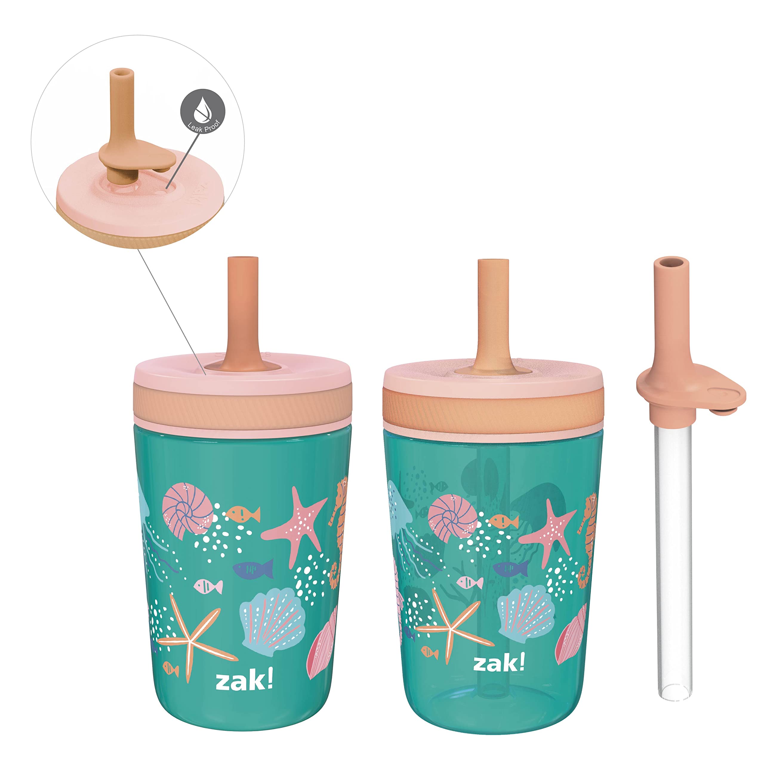 Foto 2 pulgar | Set De Vasos Shells Kelso De Zak Designs Para Niños  450 Ml (3 Unidades) - Venta Internacional.