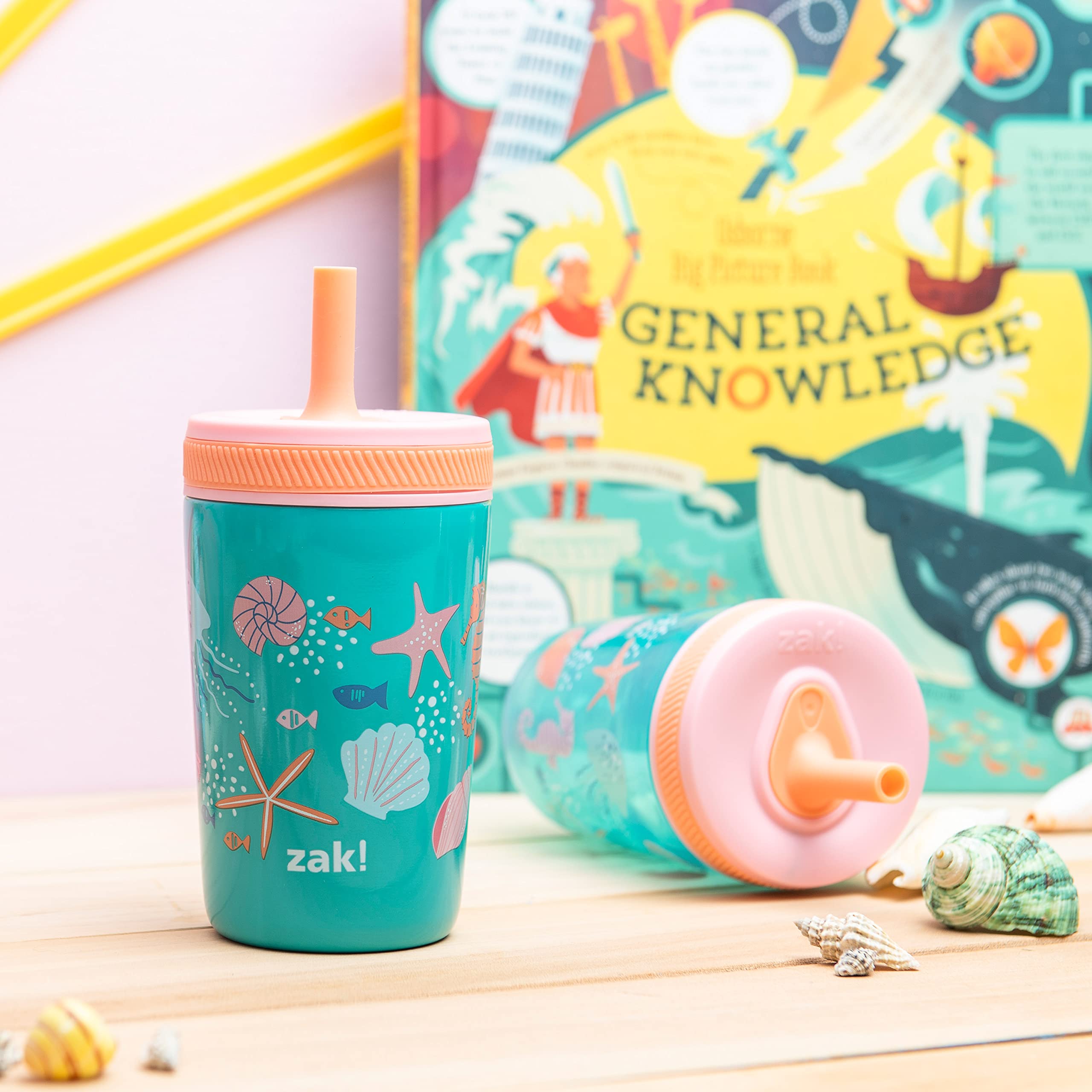 Foto 4 pulgar | Set De Vasos Shells Kelso De Zak Designs Para Niños  450 Ml (3 Unidades) - Venta Internacional.