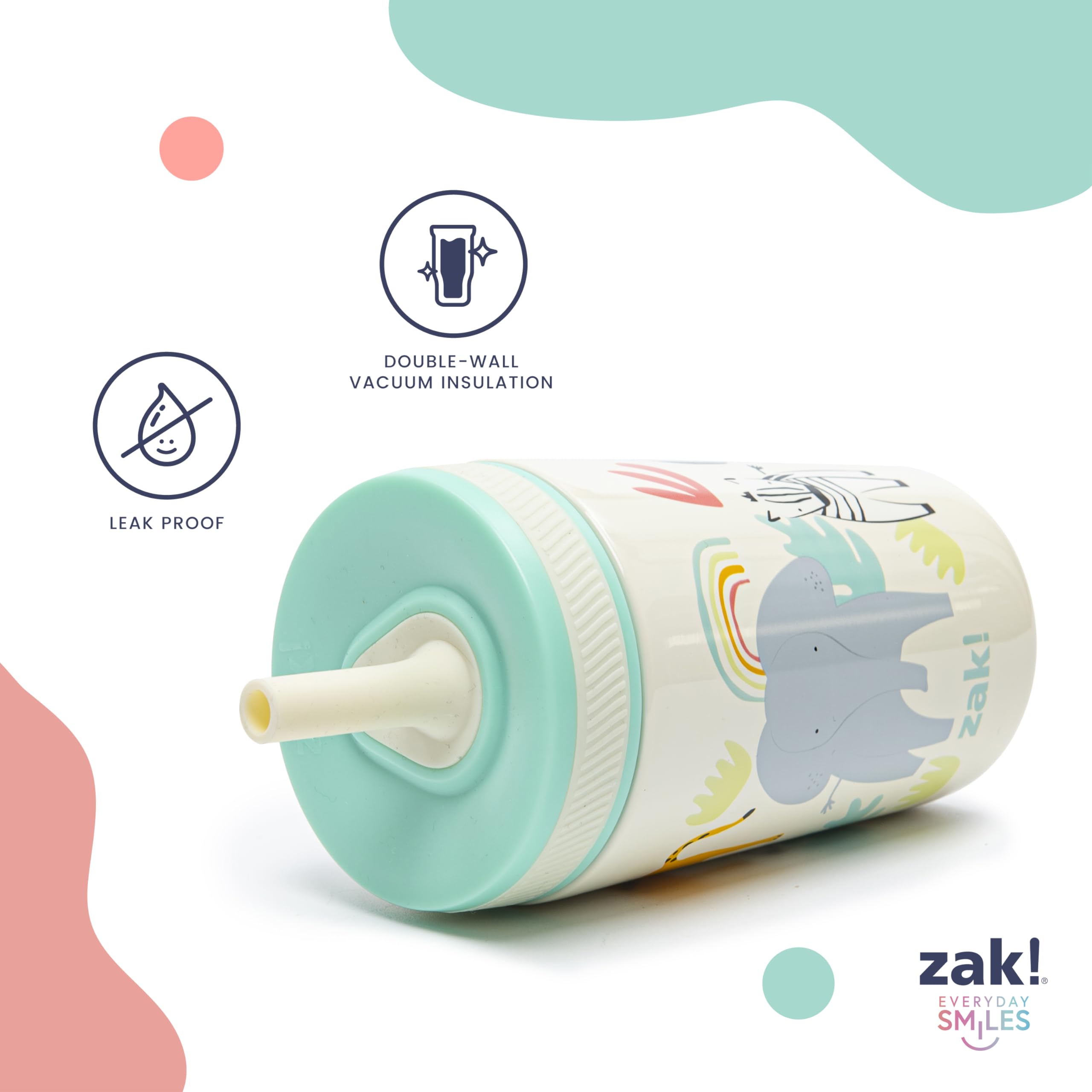 Foto 5 pulgar | Set De Vasos Shells Kelso De Zak Designs Para Niños  450 Ml (3 Unidades) - Venta Internacional.