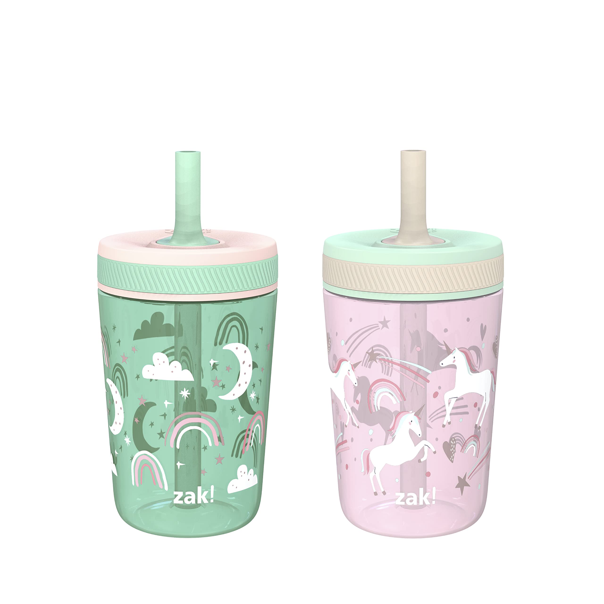 Foto 1 | Vaso Kelso Toddler De Zak Designs  450 Ml  Paquete De 2 Con Pajita - Venta Internacional.