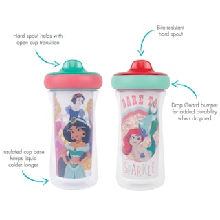 Foto 4 | Vasos Para Sorber The First Years Disney Princess 270 Ml Paquete De 2 - Venta Internacional.
