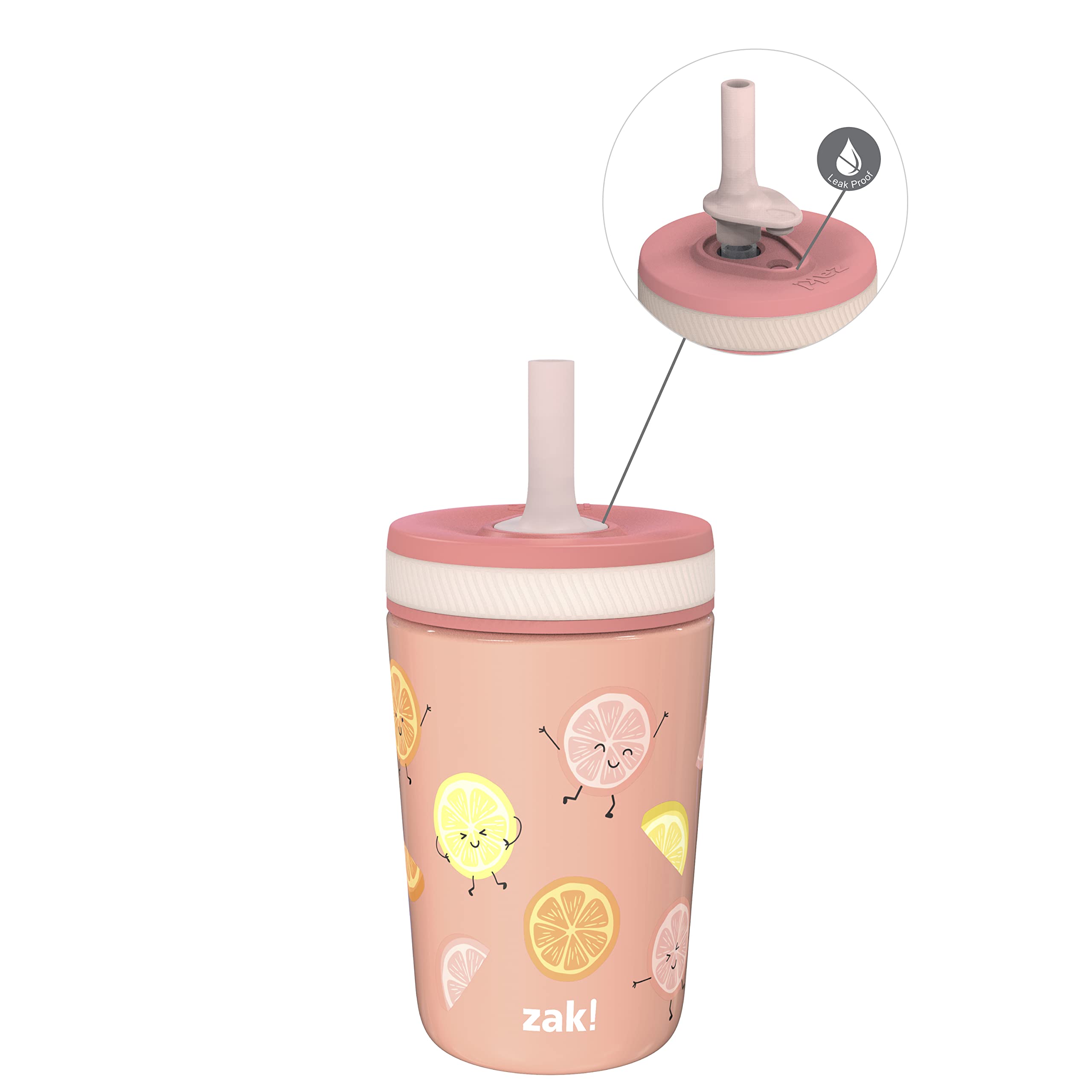 Foto 2 pulgar | Vaso Para Niños Pequeños Zak Designs Kelso  350 Ml  Acero Inoxidable - Venta Internacional.