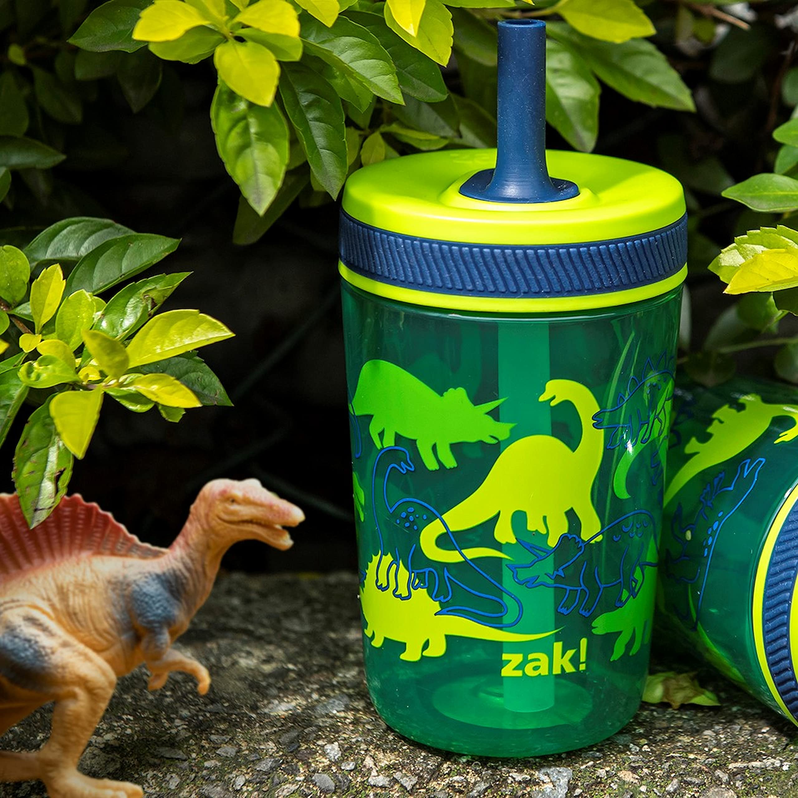 Foto 4 pulgar | Set De Vasos Kelso Dino Camo Kids De Zak Designs  450 Ml  2 Unidades - Venta Internacional.