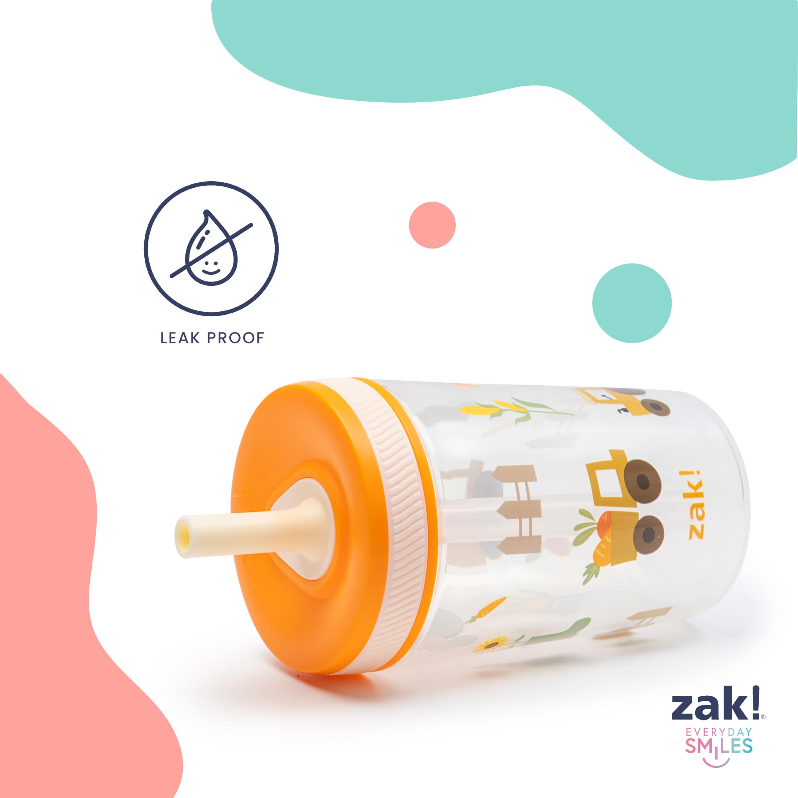Foto 5 pulgar | Set De Vasos Kelso Dino Camo Kids De Zak Designs  450 Ml  2 Unidades - Venta Internacional.