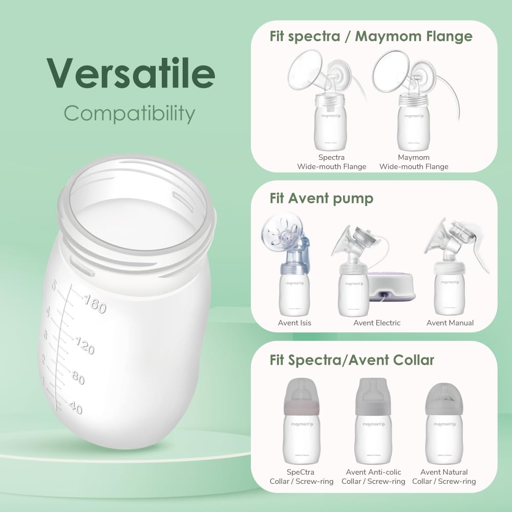 Foto 3 | Botella De Recolección Y Almacenamiento De Leche Materna Maymom 160 Ml - Venta Internacional.
