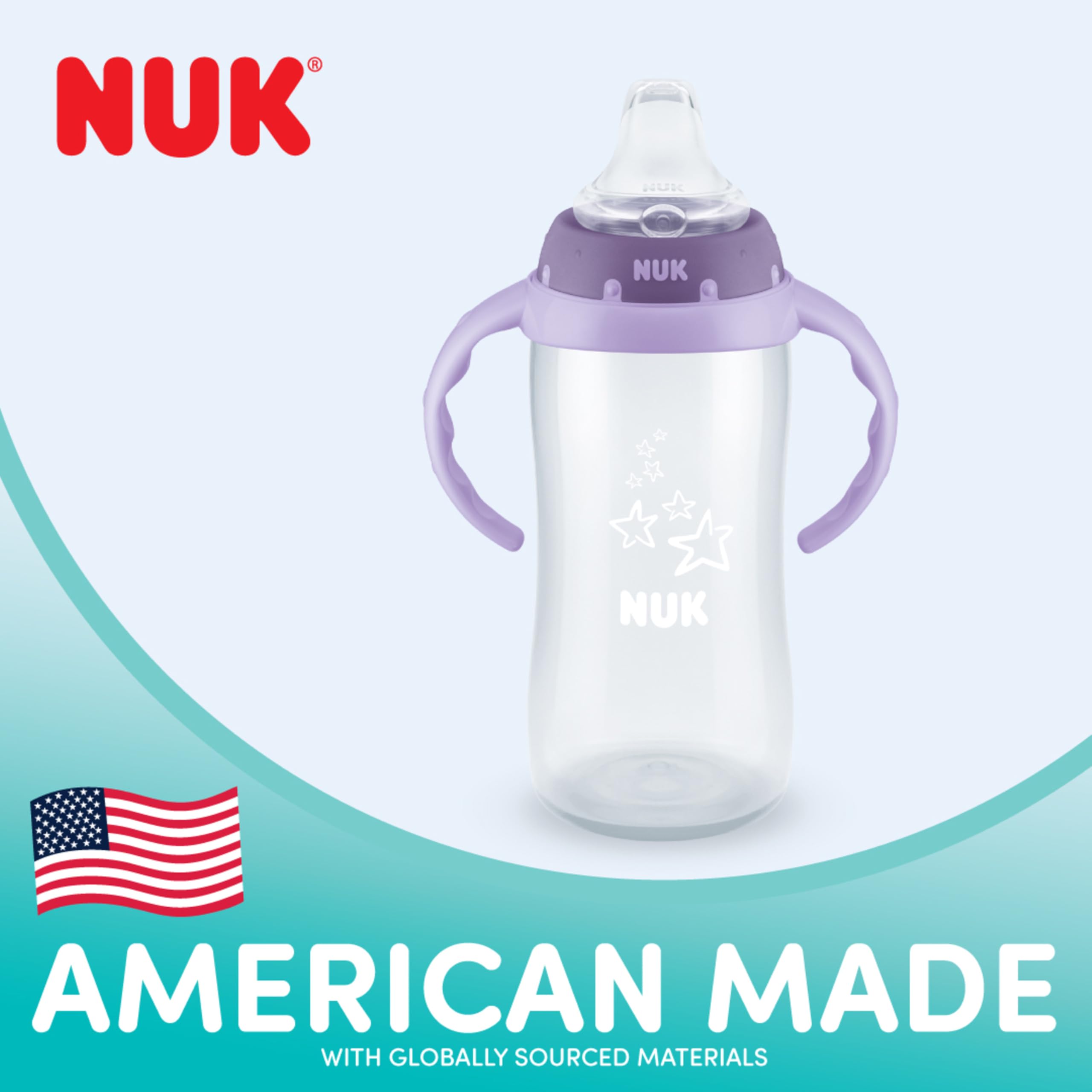 Foto 3 pulgar | Copa Sippy Cup Nuk Learner Cup Disney's Stitch  300 Ml  8 M+ (paquete De 2) - Venta Internacional.