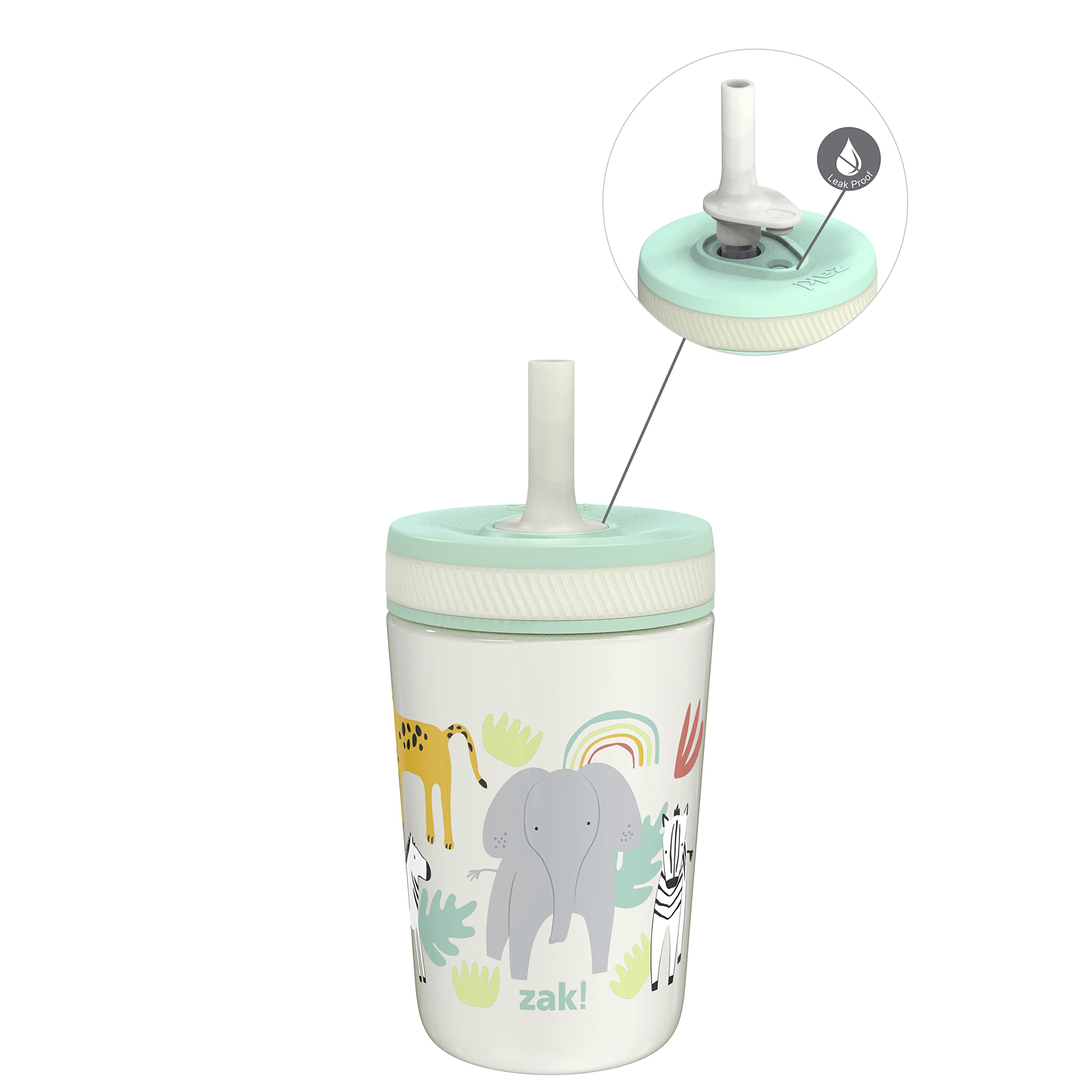 Foto 1 | Sippy Cup Zak Designs Kelso De 350 Ml Con Aislamiento Al Vacío  Diseño Safari - Venta Internacional.