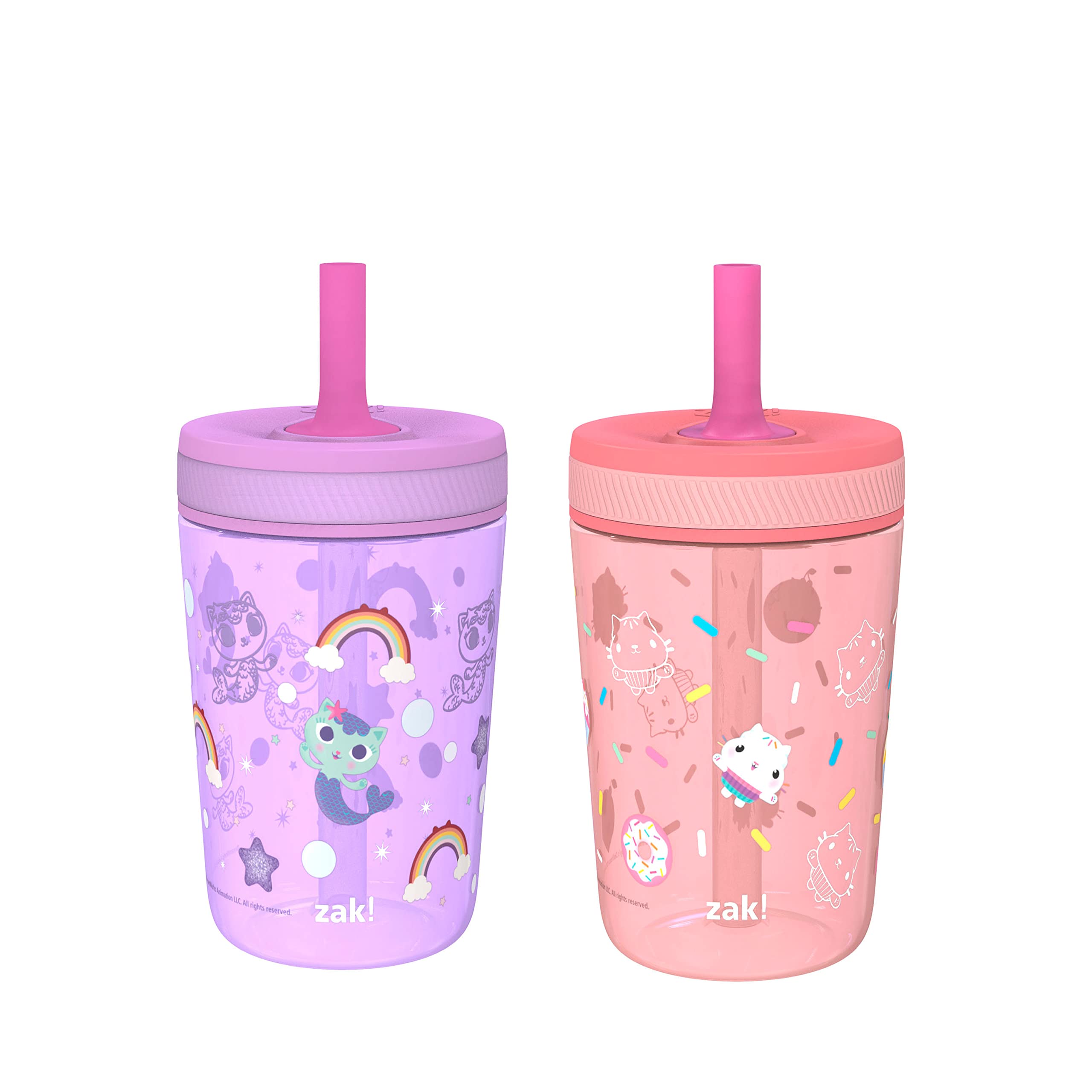 Foto 2 pulgar | Vaso Zak Designs Gabby's Dollhouse Kelso  450 Ml  Paquete De 2 - Venta Internacional.