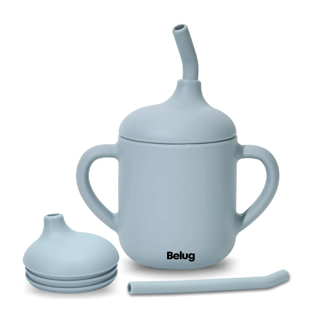 Foto 4 pulgar | 2 Pzs Vaso Silicón Suave Niños Con Popote Aprendizaje Libre Bpa Rosa Y Azul