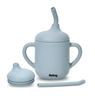 Foto 3 | 2 Pzs Vaso Silicón Suave Niños Con Popote Aprendizaje Libre Bpa Rosa Y Azul