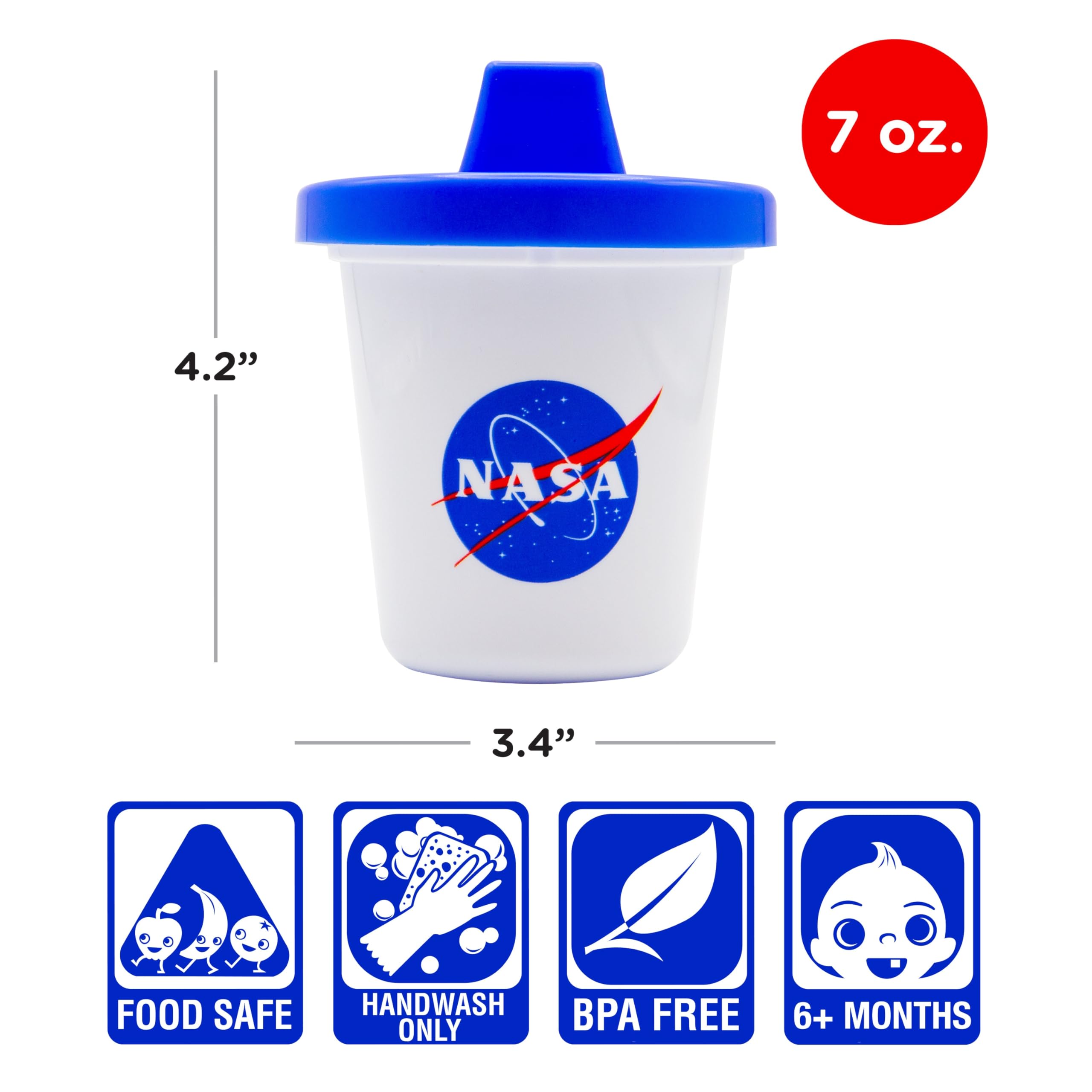 Foto 3 pulgar | Vaso Para Bebés Gamago Nasa  Adorablemente Bonito  Para Bebés De Más De 6 Meses  200 Ml - Venta Internacional.