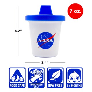 Foto 2 | Vaso Para Bebés Gamago Nasa Adorablemente Bonito Para Bebés De Más De 6 Meses 200 Ml - Venta Internacional.