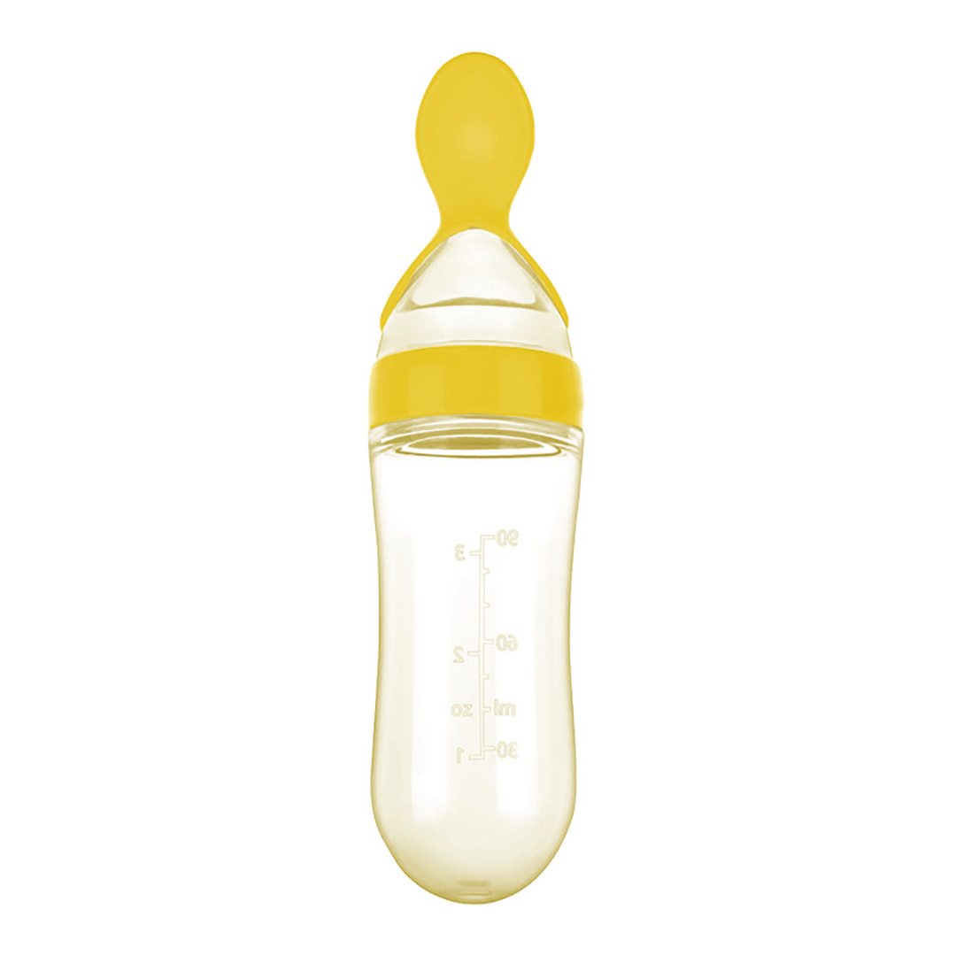 Cuchara para Papilla De Bebes Aleissi 700867 de Silicón color Amarillo