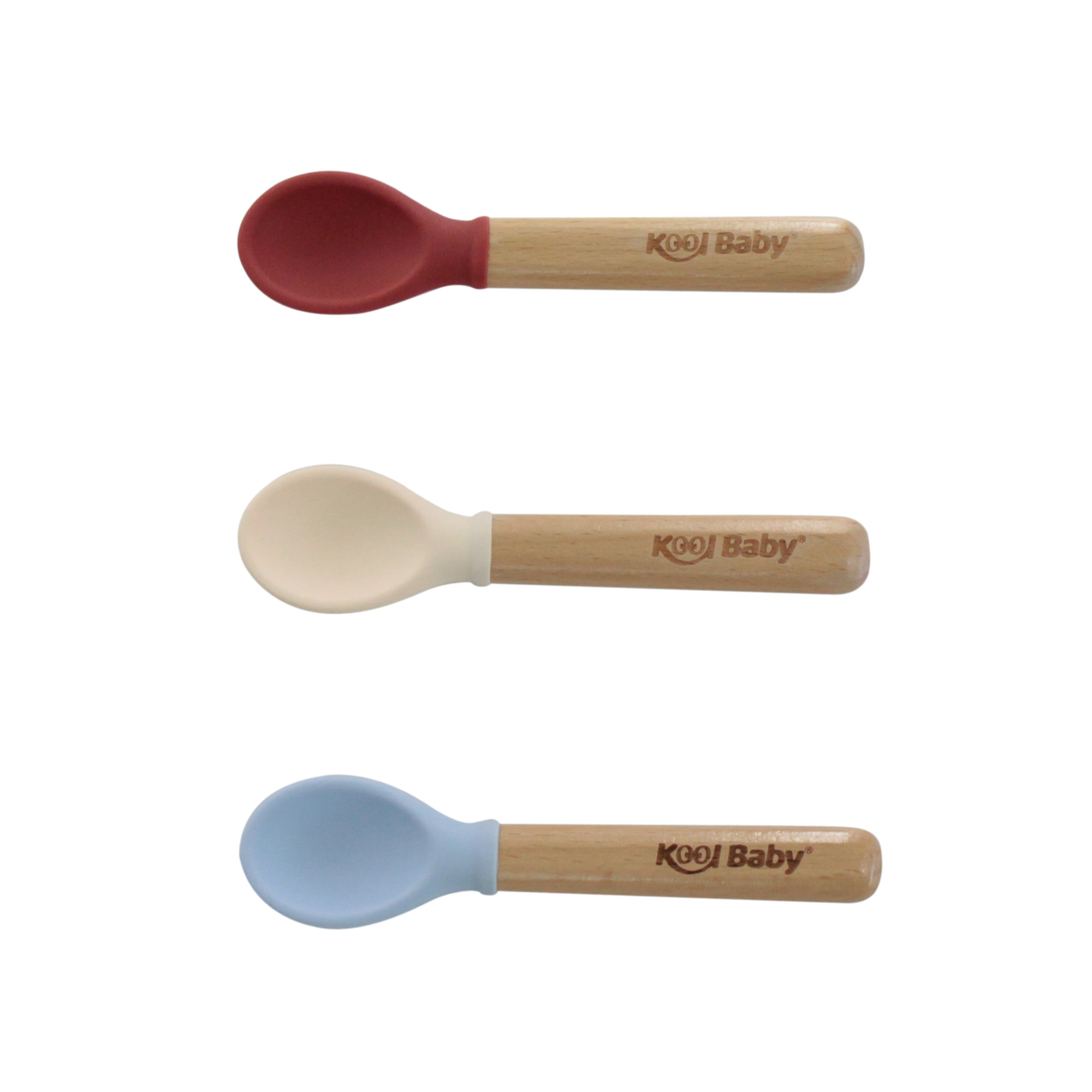 Juego de Cucharas de Madera Kool Baby Mod. C8 para Bebé