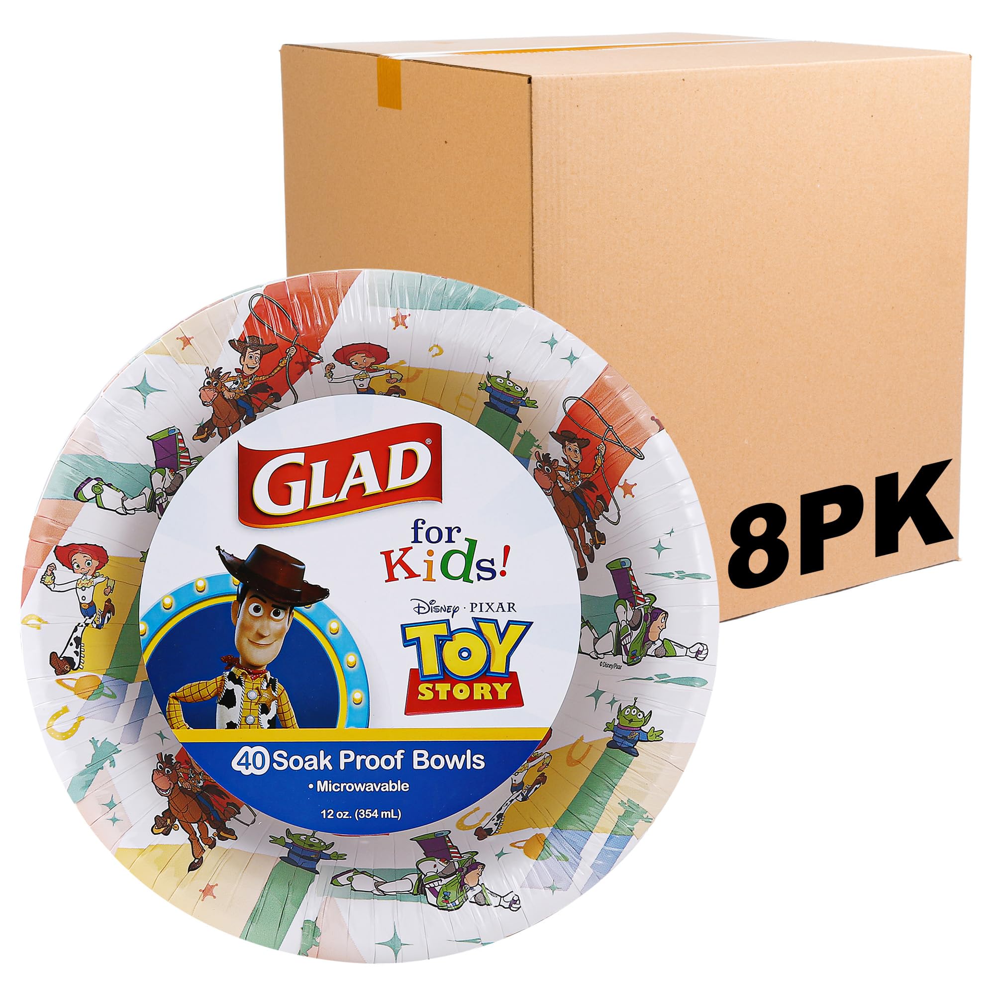 Cuencos De Papel Glad Para Niños Disney Pixar Toy Story, 350 Ml, 40 Unidades - Venta Internacional.