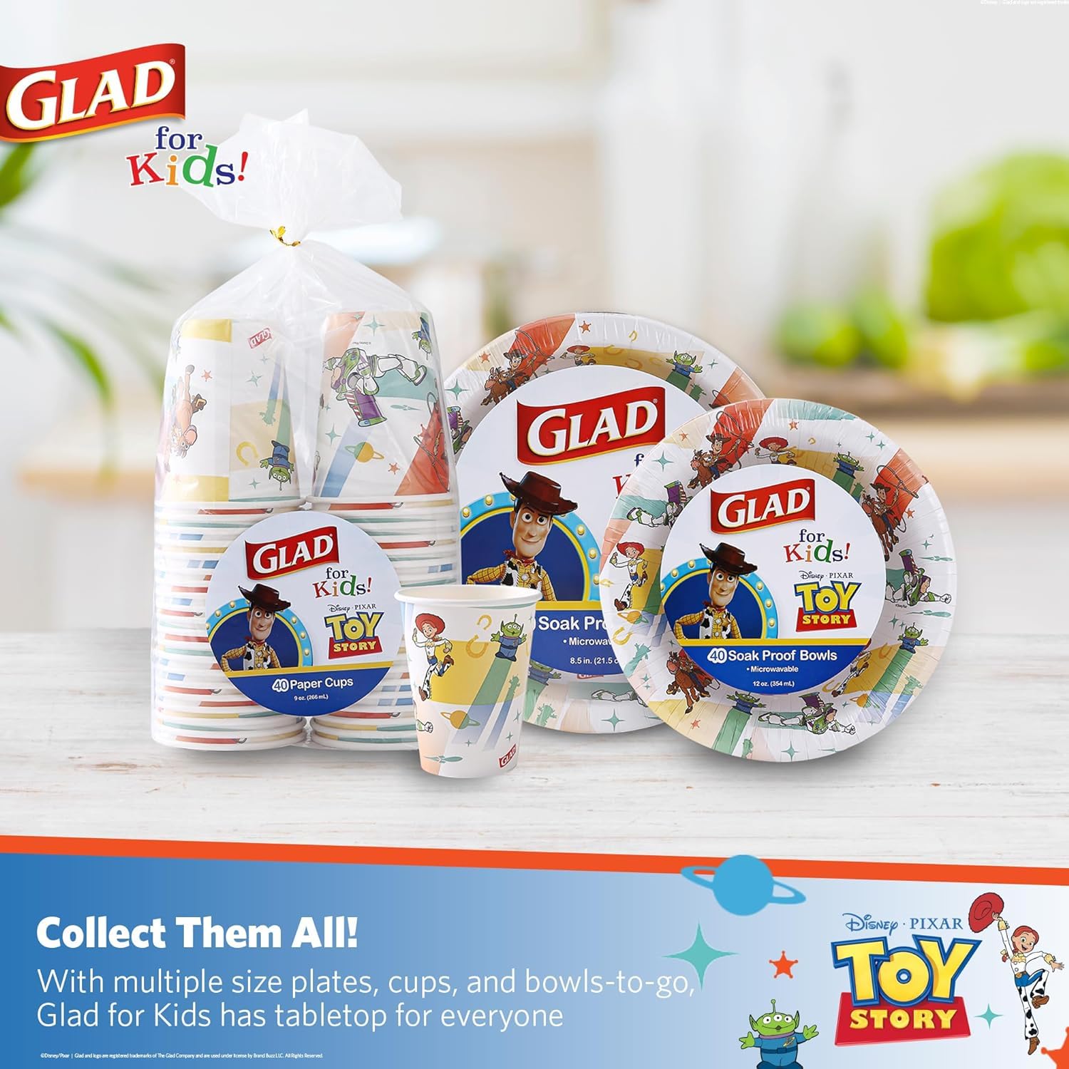 Foto 6 pulgar | Cuencos De Papel Glad Para Niños Disney Pixar Toy Story, 350 Ml, 40 Unidades - Venta Internacional.