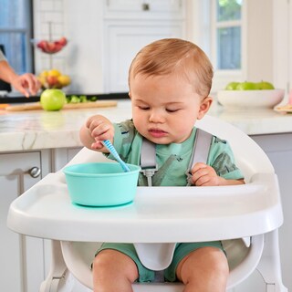 Foto 3 | Cucharas Para Bebés Munchkin Gentle Dip Para Autoalimentación, Paquete De 3 Unidades, Azul/verde - Venta Internacional.