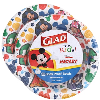 Foto 1 | Cuencos De Papel Glad Para Niños Disney Mickey And Friends, 350 Ml, 40 Unidades - Venta Internacional.