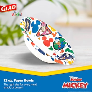 Foto 2 | Cuencos De Papel Glad Para Niños Disney Mickey And Friends, 350 Ml, 40 Unidades - Venta Internacional.