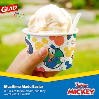 Foto 4 | Cuencos De Papel Para Aperitivos Glad Para Niños Disney Mickey Mouse, 180 Ml, 32 Unidades - Venta Internacional.