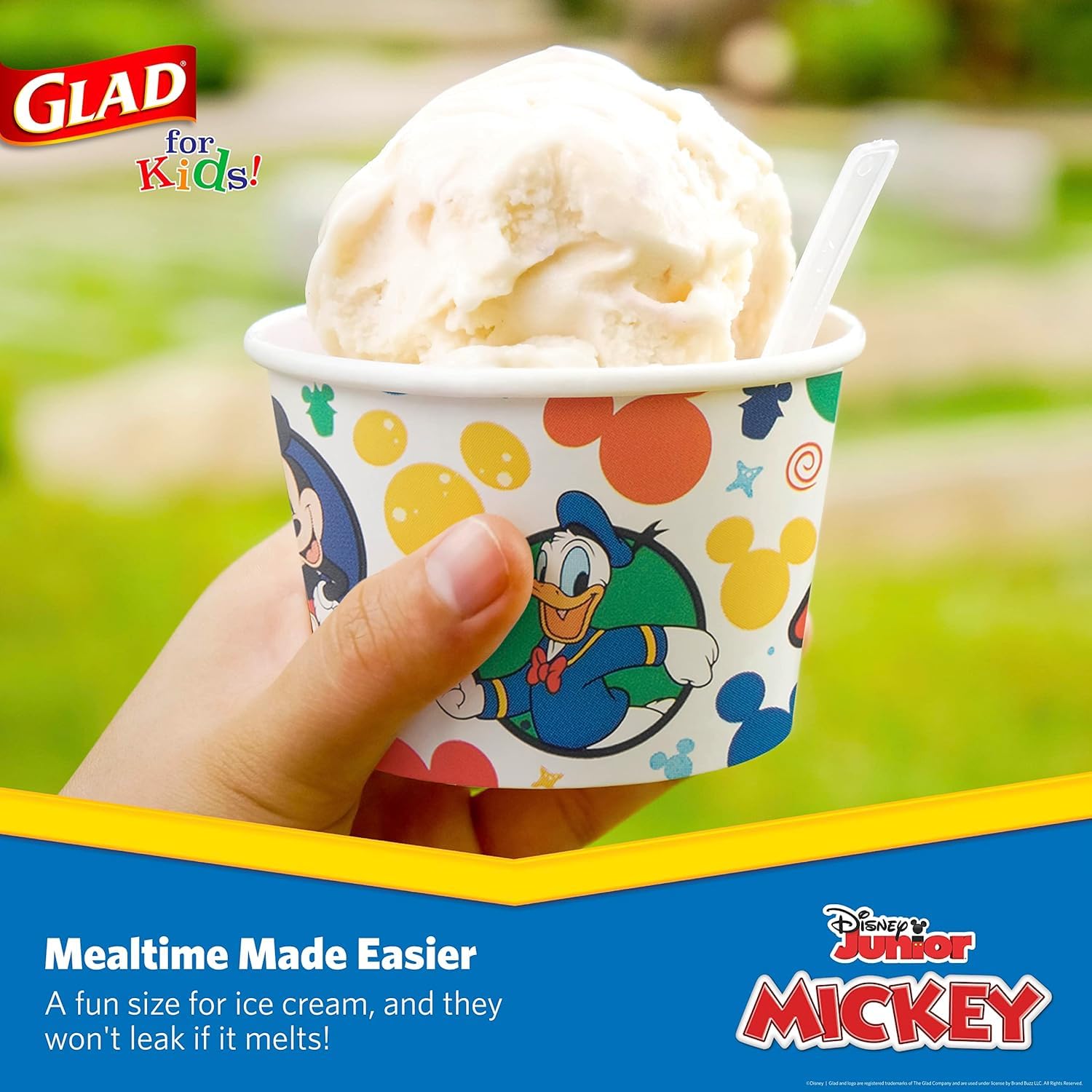 Foto 5 pulgar | Cuencos De Papel Para Aperitivos Glad Para Niños Disney Mickey Mouse, 180 Ml, 32 Unidades - Venta Internacional.
