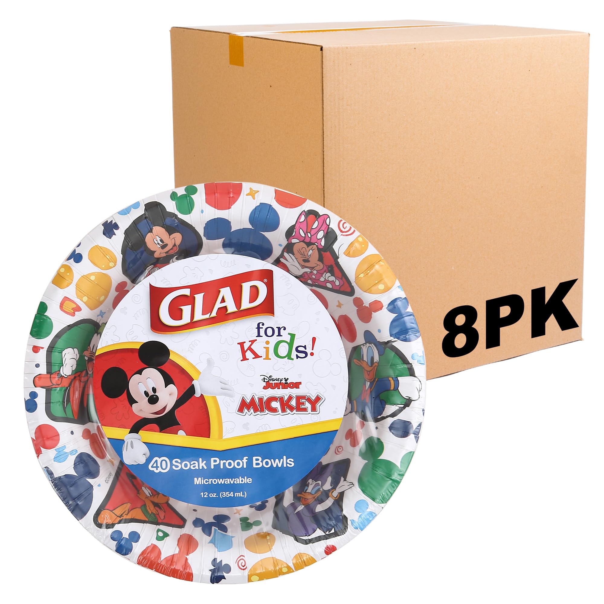 Foto 2 pulgar | Cuencos De Papel Glad Para Niños Disney Mickey And Friends, 350 Ml, 40 Unidades - Venta Internacional.