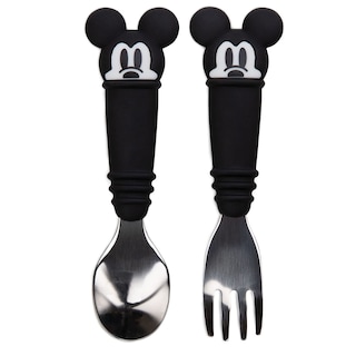 Foto 1 | Cubiertos de Entrenamiento Bumkins Disney de Silicona y Acero Inoxidable para Niños - Venta Internacional