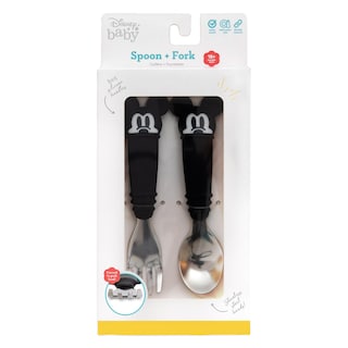 Foto 2 | Cubiertos de Entrenamiento Bumkins Disney de Silicona y Acero Inoxidable para Niños - Venta Internacional