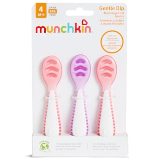 Foto 6 | Cucharas Para Bebés Munchkin Gentle Dip Para Autoalimentación, Paquete De 3 - Venta Internacional.