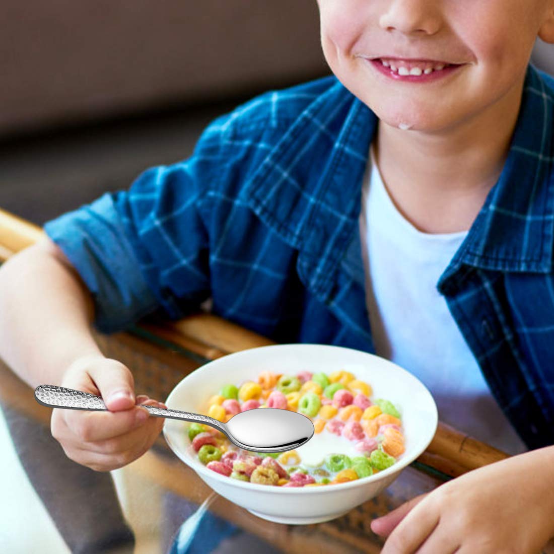 Foto 6 | Juego De Utensilios Para Niños Lianyu, Cubiertos De Acero Inoxidable De 9 Piezas - Venta Internacional.