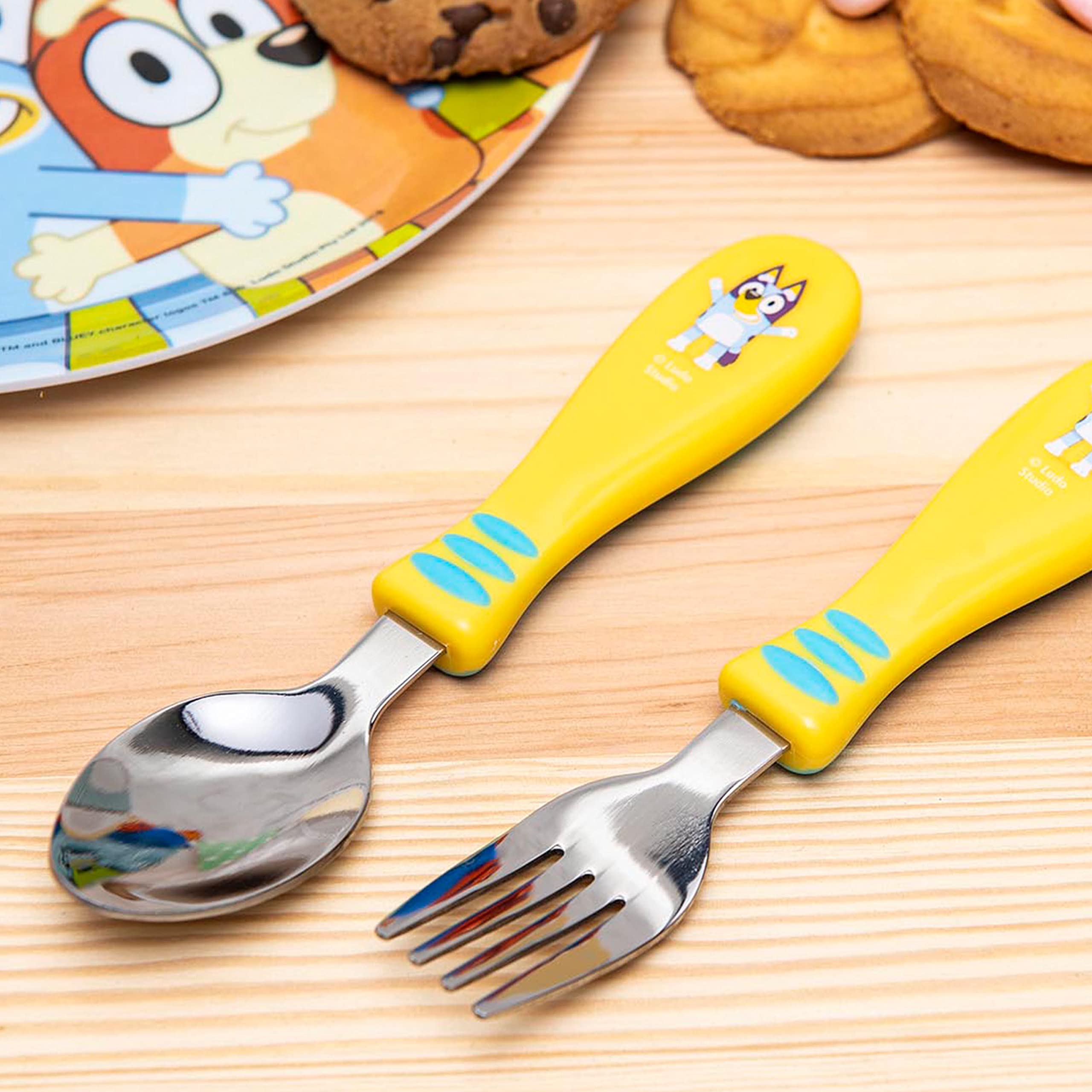 Foto 4 pulgar | Juego De Cubiertos Bluey Kid De Zak Designs, 2 Tenedores Y 2 Cucharas - Venta Internacional.