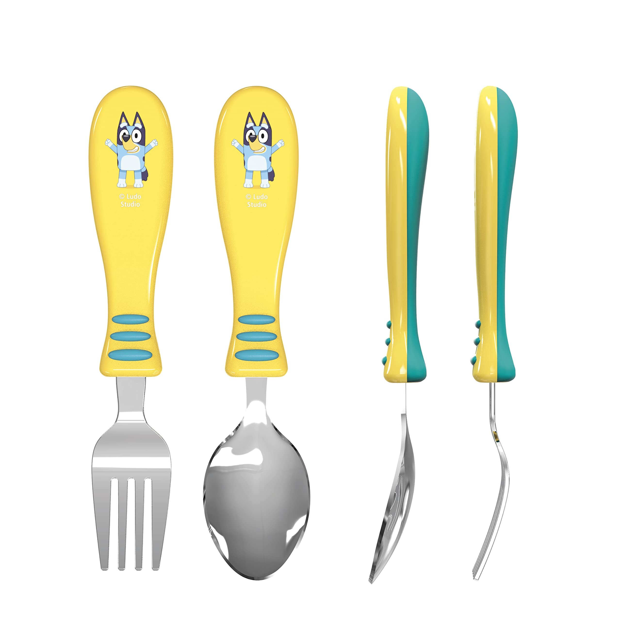 Foto 6 | Juego De Cubiertos Bluey Kid De Zak Designs, 2 Tenedores Y 2 Cucharas - Venta Internacional.