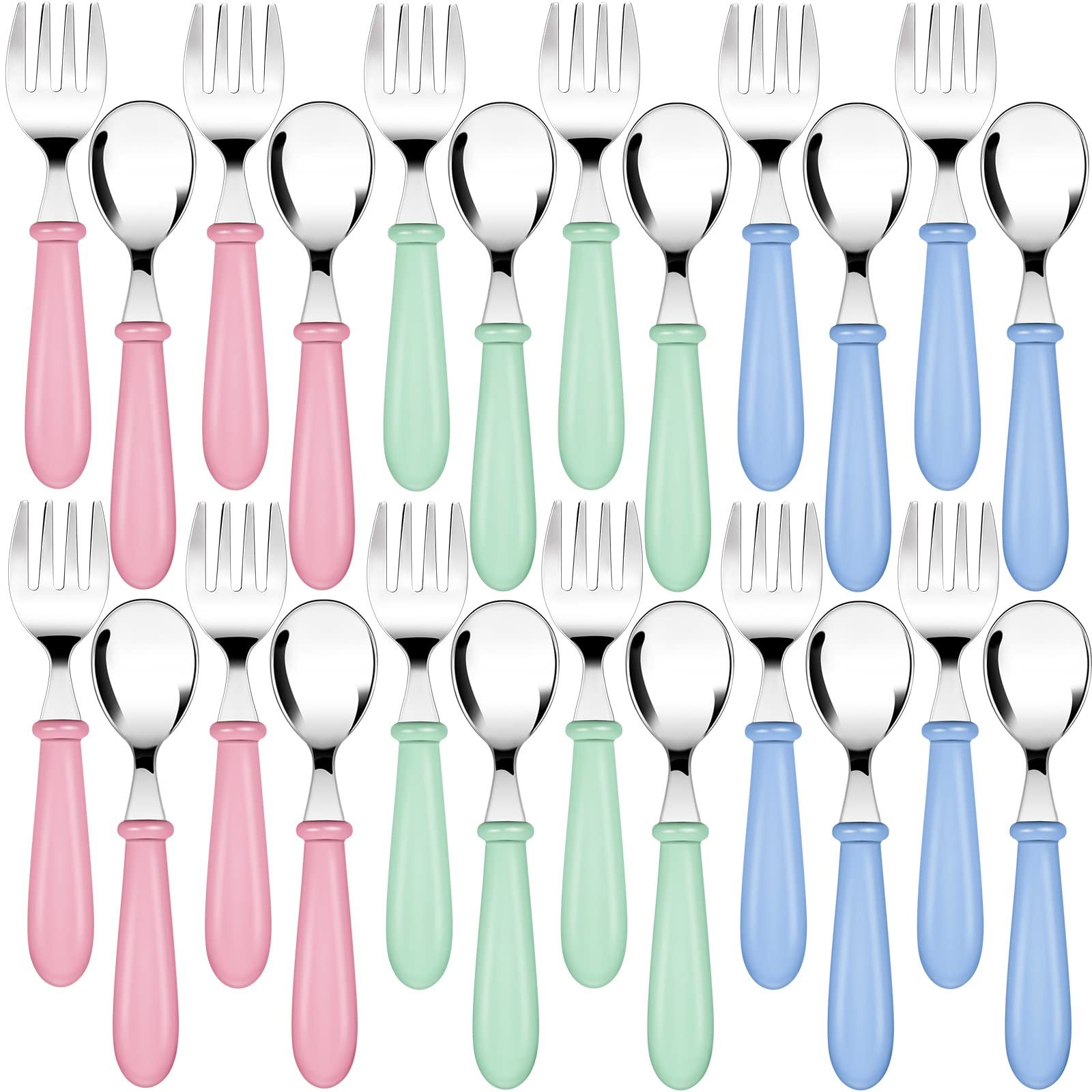 Foto 1 | Juego De Utensilios Para Niños Pequeños Honeydak, 24 Piezas, Acero Inoxidable - Venta Internacional.