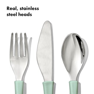Foto 4 | Juego de Cubiertos Oxo Tot para Niños Grandes Acero Inoxidable Opal - Venta Internacional