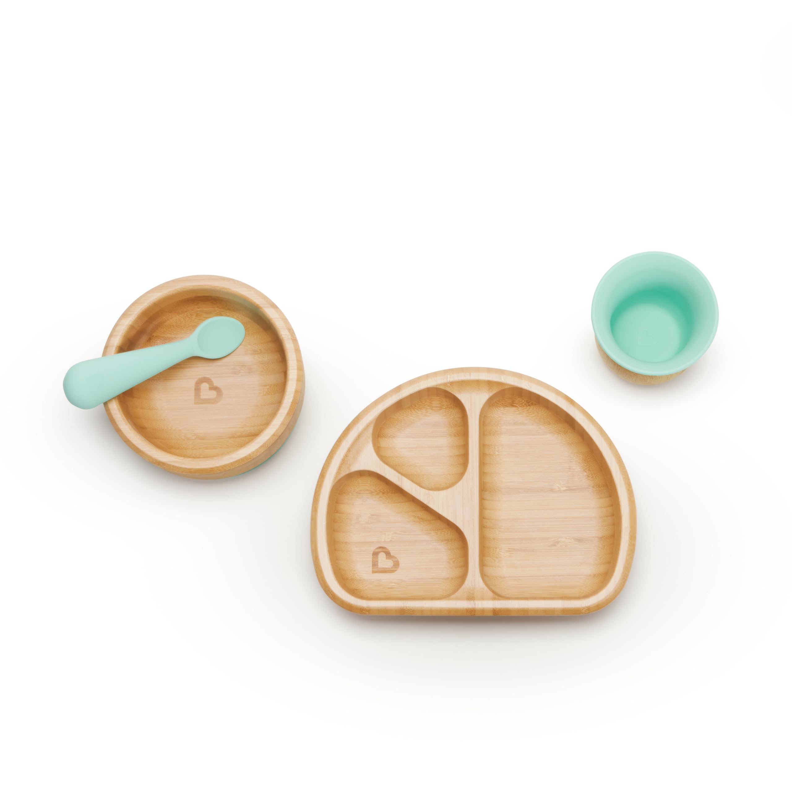 Foto 5 pulgar | Cuenco con Ventosa y Cuchara de Silicona Munchkin Bambou para Bebé - Venta Internacional