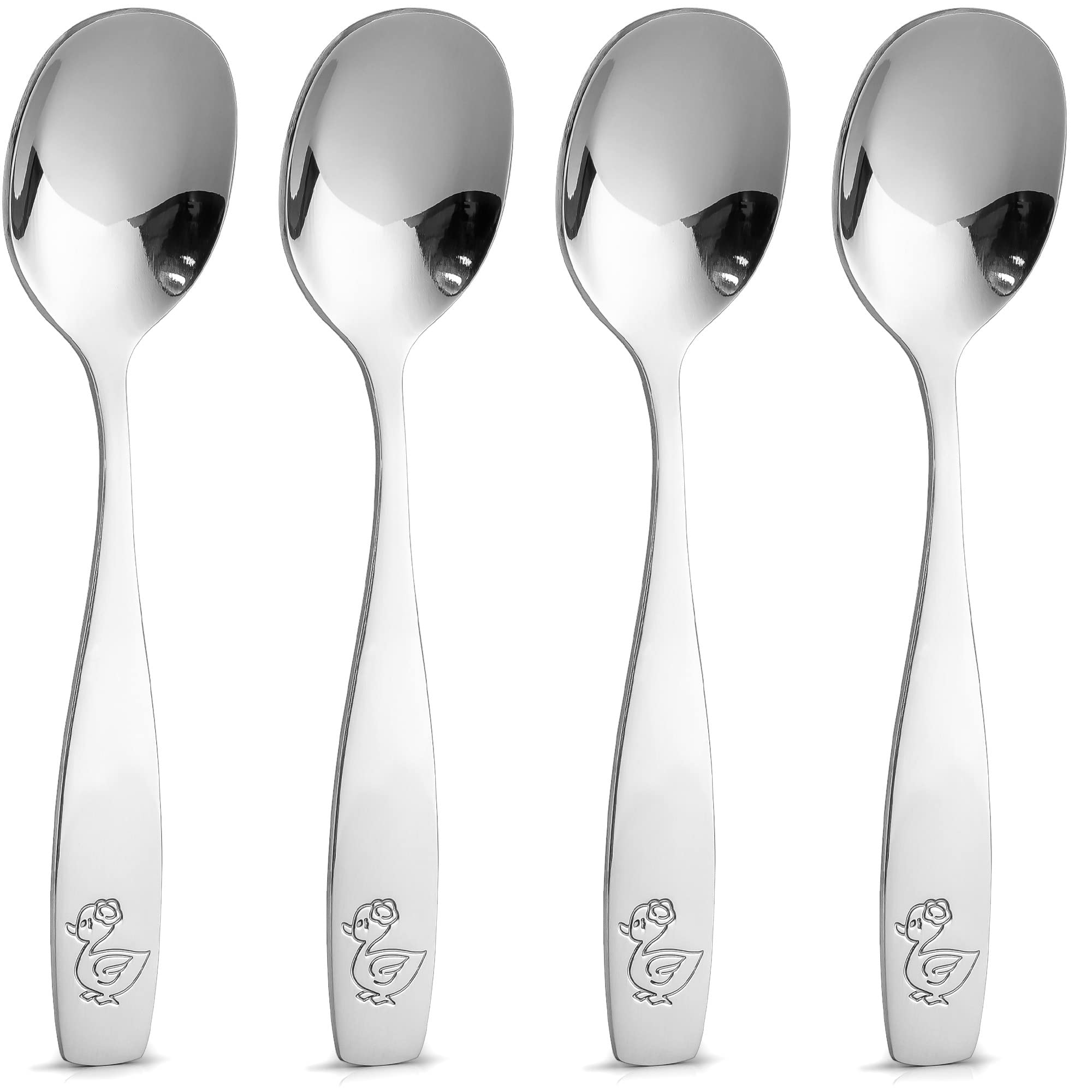 Juego De Cubiertos Zulay Kitchen De 4 Piezas Para Niños Pequeños Con 4 Cucharas - Venta Internacional.