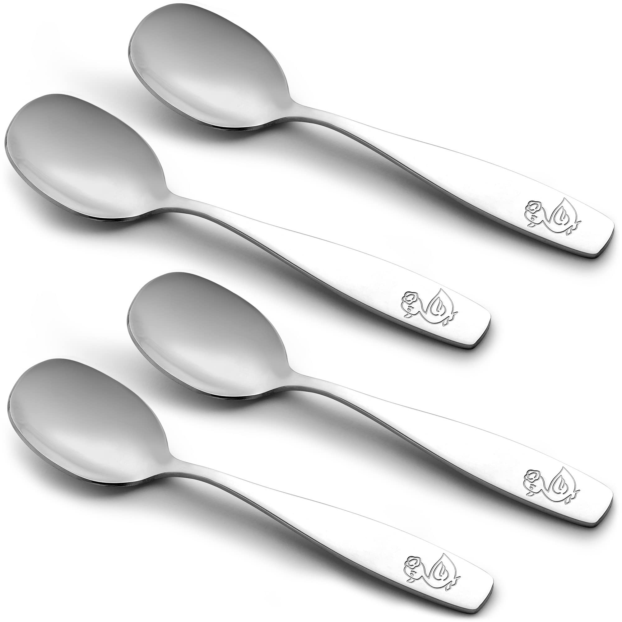 Foto 8 pulgar | Juego De Cubiertos Zulay Kitchen De 4 Piezas Para Niños Pequeños Con 4 Cucharas - Venta Internacional.