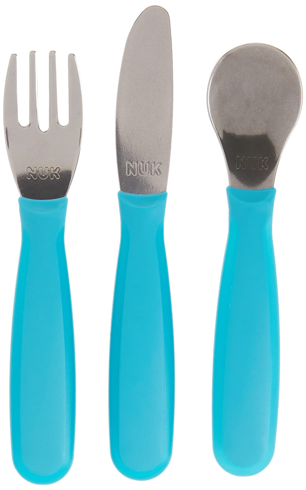 Foto 1 | Juego De Cubiertos Nuk Kiddy De Acero Inoxidable Para Mayores De 18 Meses (tenedor, Cuchillo Y Cuchara) - Venta In