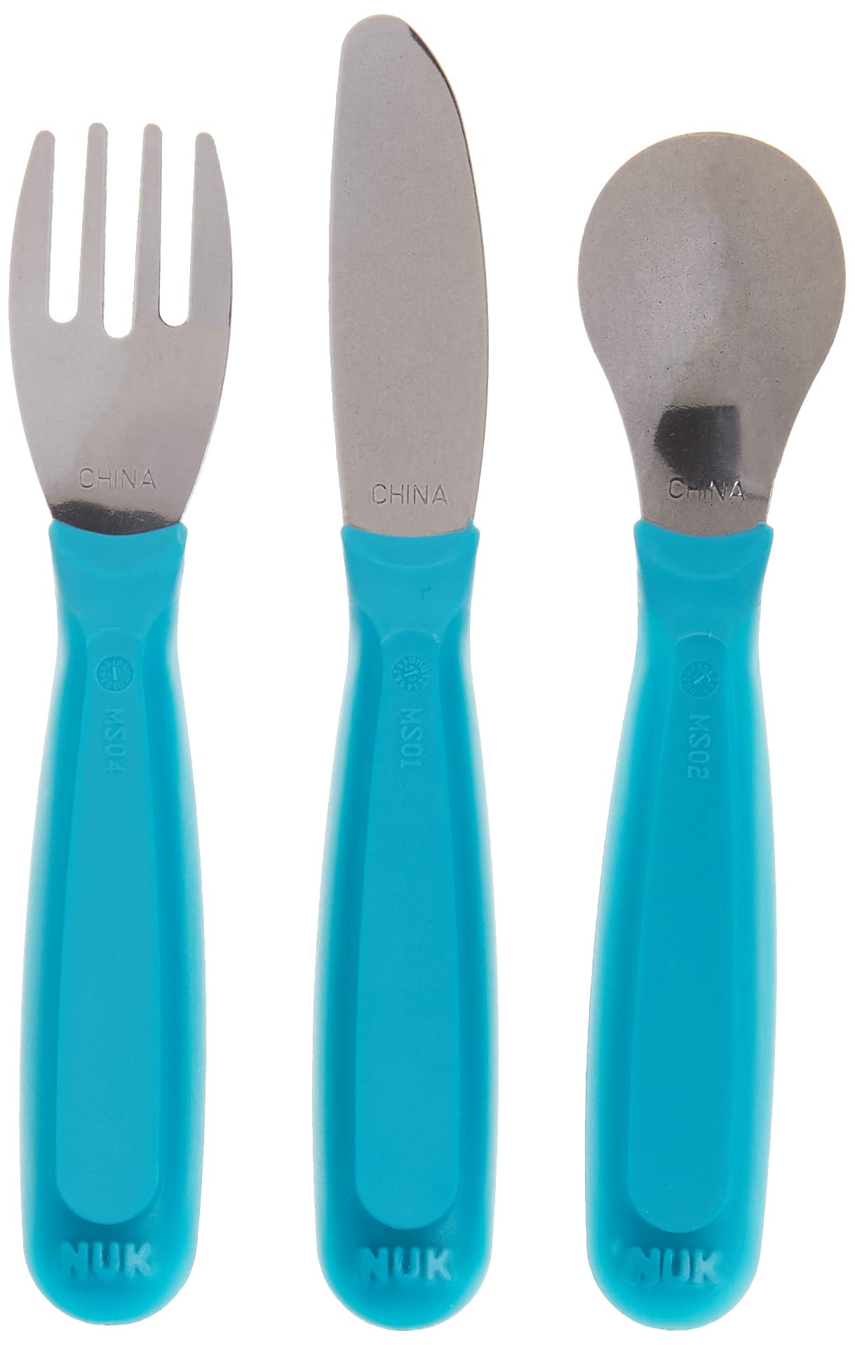 Foto 2 | Juego De Cubiertos Nuk Kiddy De Acero Inoxidable Para Mayores De 18 Meses (tenedor, Cuchillo Y Cuchara) - Venta In