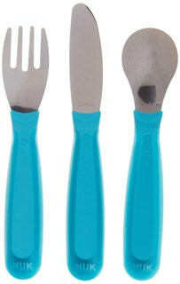 Foto 2 | Juego De Cubiertos Nuk Kiddy De Acero Inoxidable Para Mayores De 18 Meses (tenedor, Cuchillo Y Cuchara) - Venta In